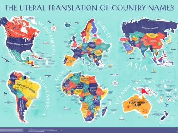 Mapa etimológico del mundo Mapa etimológico del mundo