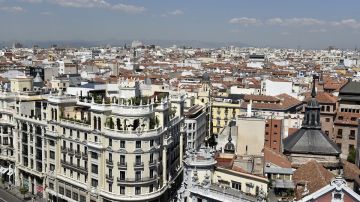 Imagen de la ciudad de Madrid desde el aire Imagen de la ciudad de Madrid desde el aire