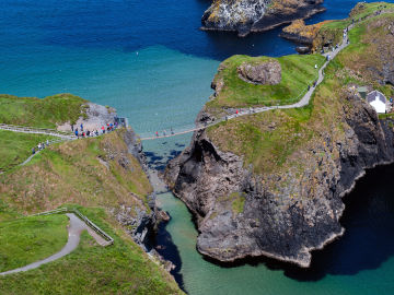 Puente de cuerda Carrick-a-Rede Puente de cuerda Carrick-a-Rede