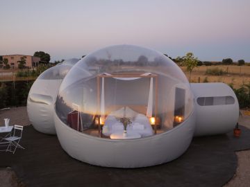 Dormir en una burbuja con vistas al firmamento Dormir en una burbuja con vistas al firmamento